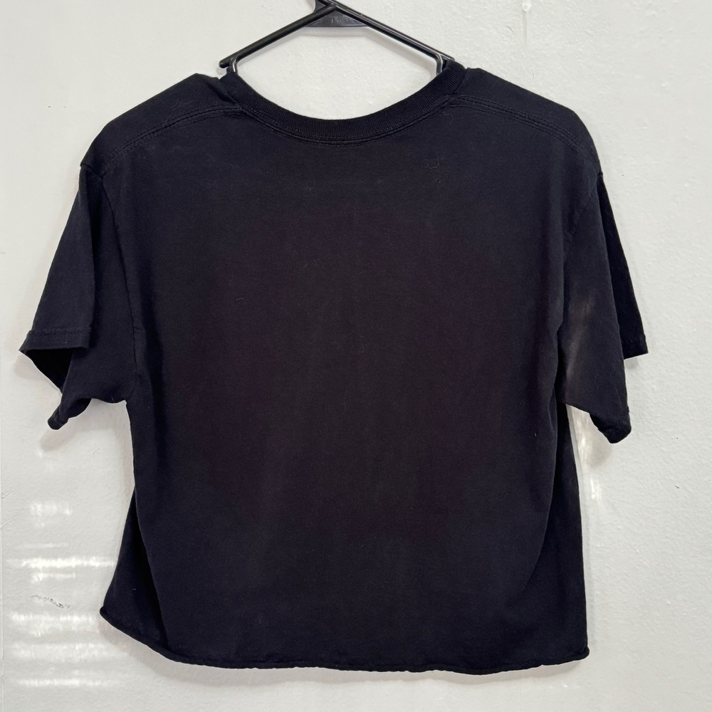 Jean-Michel‎ Basquiat Crown Graphic Crop Tee Black Art Streetwear Shirt Size Med - Picture 12 of 12